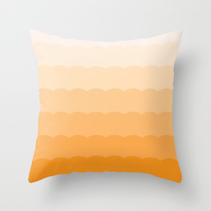 Orange Creamsicle Throw Pillow