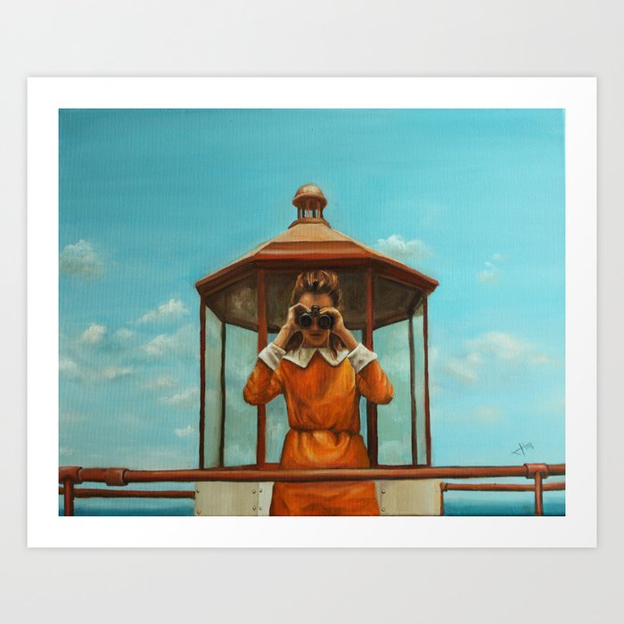 Moonrise kingdom inspired Suzy's super power Art Print