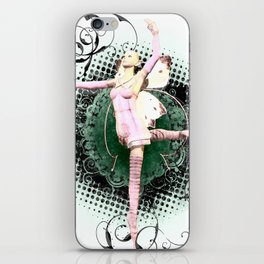 Pink Butterfly Fairy Ballet iPhone Skin