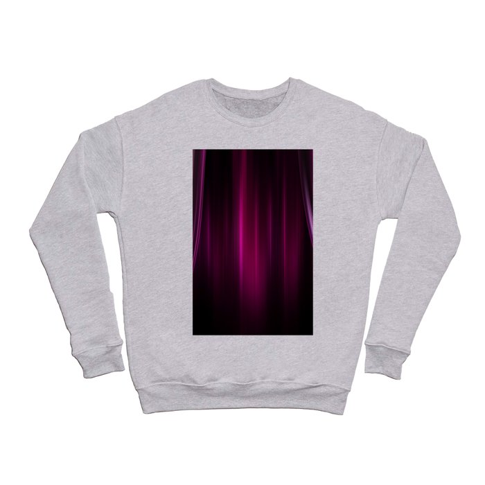 Elegant Purple Stripes Pattern Theater Cinema Curtain Background Crewneck Sweatshirt