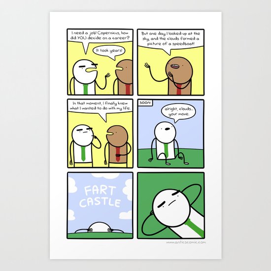 Antics #319 - job hunting Art Print