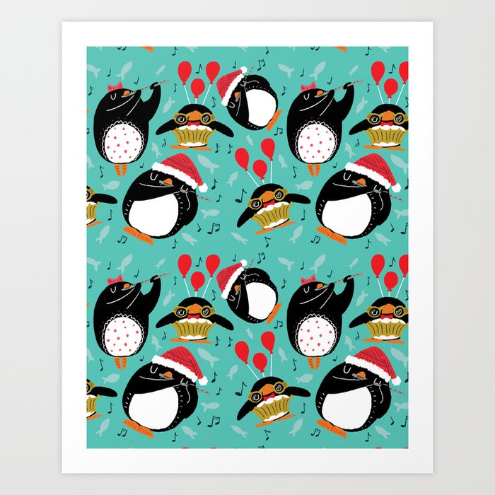 Eleven Pipers Piping Art Print