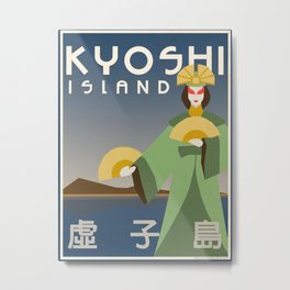 Kyoshi Island Travel Poster Metal Print