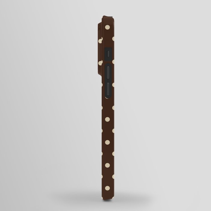 Vintage polka dots baroque brown & cream