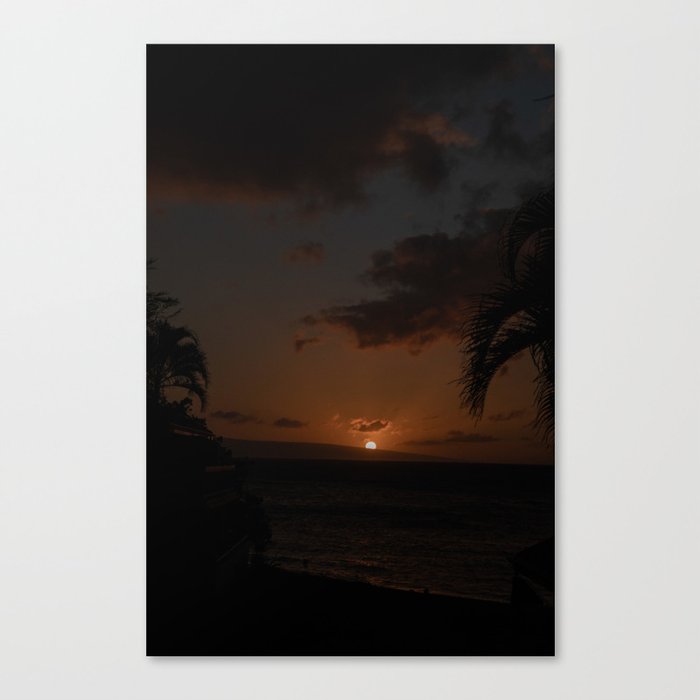 Maui Beach Sunset  Canvas Print