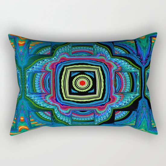 Groovy modern abstract Rectangular Pillow