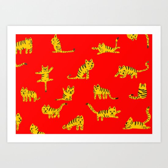 Tigrrrrs Art Print