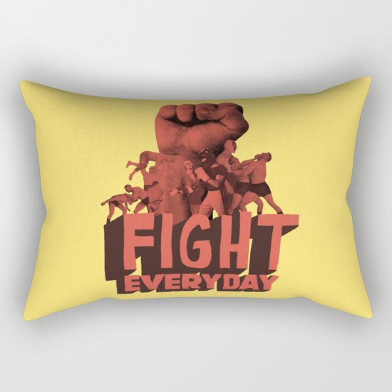 FIGHT EVERYDAY Rectangular Pillow