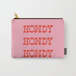 Howdy Howdy!  Pink and Red Carry-All Pouch