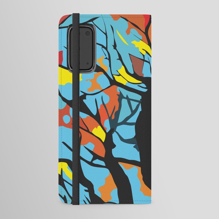 Abstract virtual tree Android Wallet Case