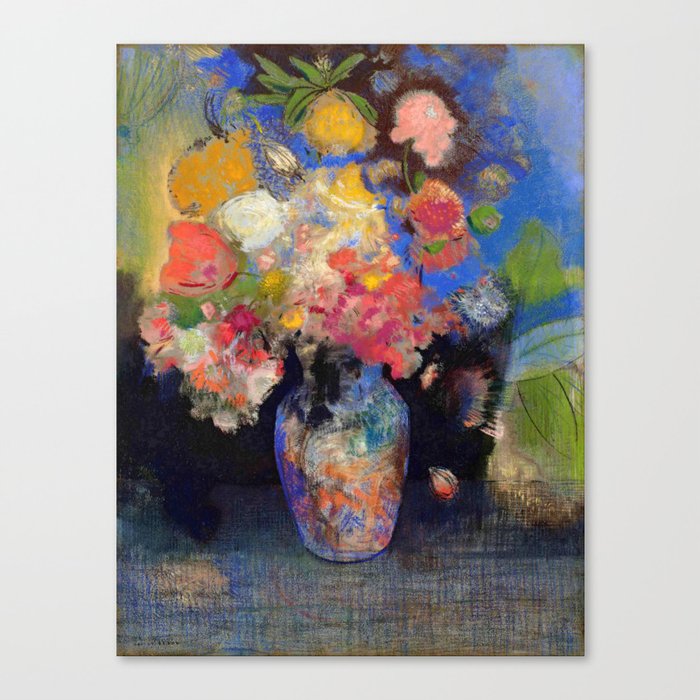 Odilon Redon "Flowers" Canvas Print