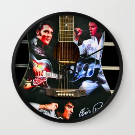 Elvis Presley Guitar Wall Clock