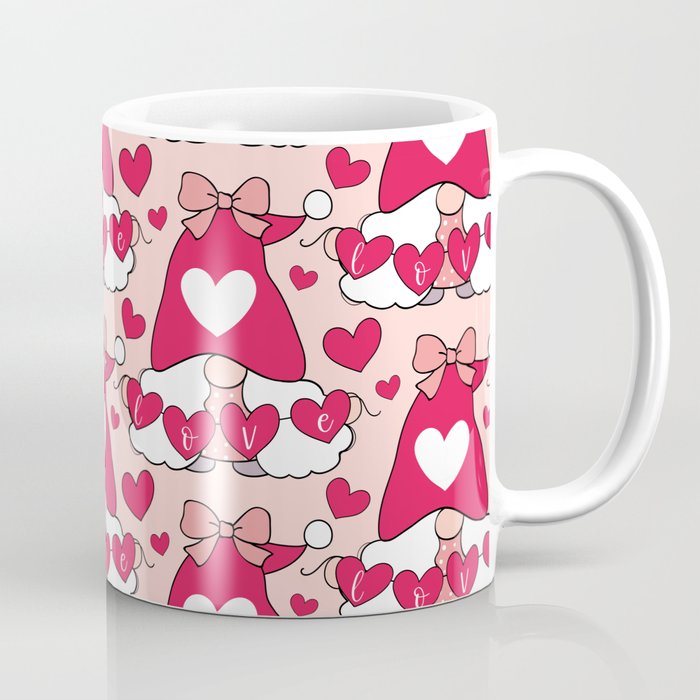 Cute Valentines Day Heart Gnome Lover Coffee Mug