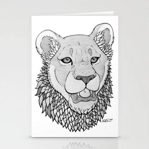 Young Lion Stationery Cards