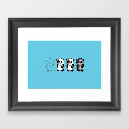 PANDASTRATION Framed Art Print