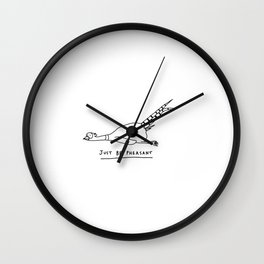 Pheasant funny design with pun Wall Clock