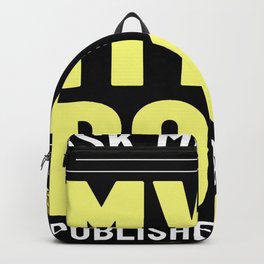 Book Author Writer Beginner Quotes Backpack