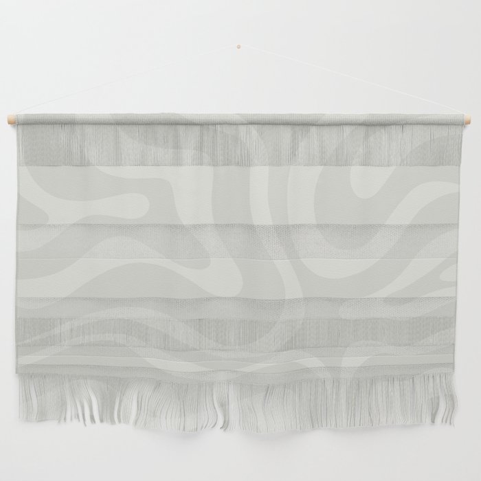 Modern Liquid Swirl Abstract in Bone Wall Hanging