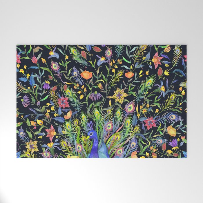 flowers Welcome Mat