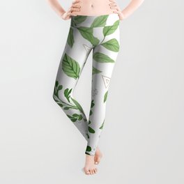 Plants with triangles Leggings