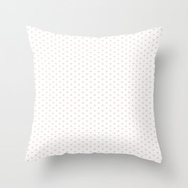 Small Pastel Pink heart pattern Throw Pillow