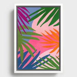 Nature Walk 1 - Abstract Tropical Framed Canvas