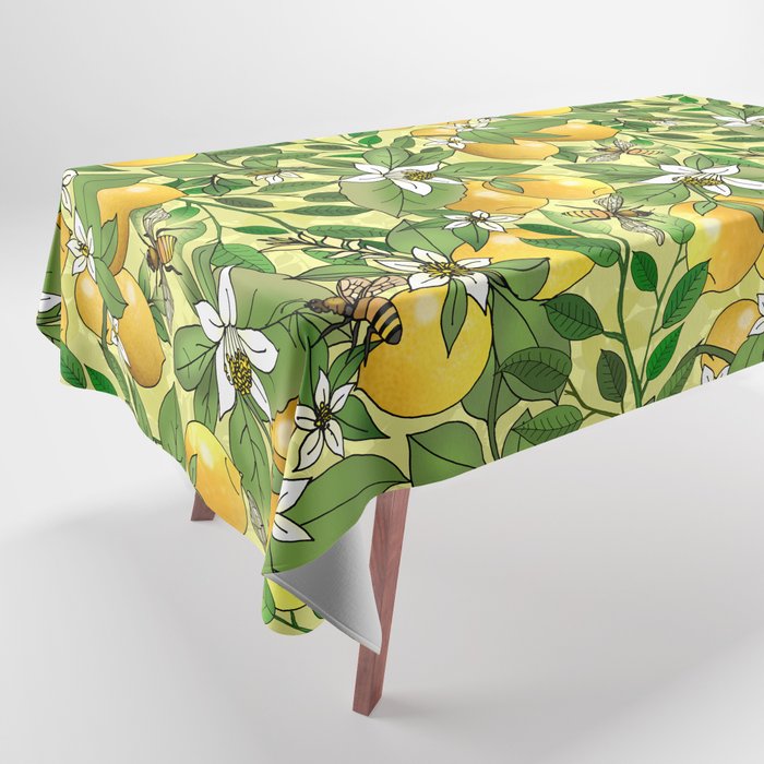 Honey Lemon Grove  Tablecloth
