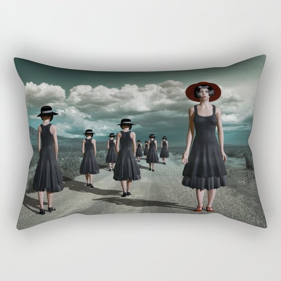 Road of girls Rectangular Pillow
