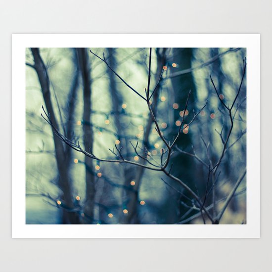 Woodland Holiday Art Print