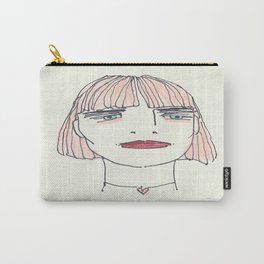 Pink Hair Carry-All Pouch