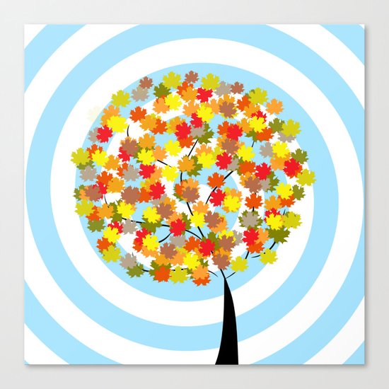 Tree in autumn Canvas Print