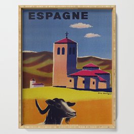 Espagne - Spain - Vintage French Travel Poster Serving Tray