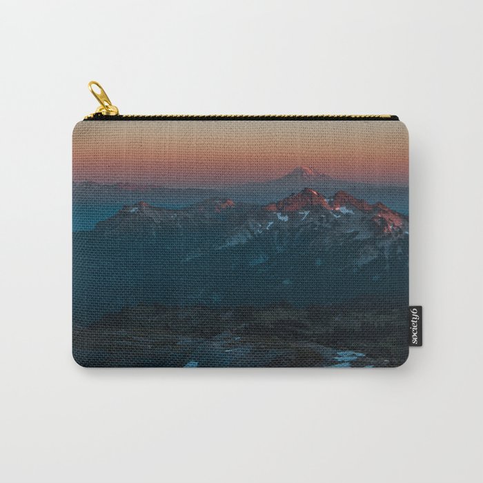 Mount Hood sunset from Mount Rainier Carry-All Pouch