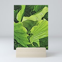 Giant Taro Leaves Mini Art Print