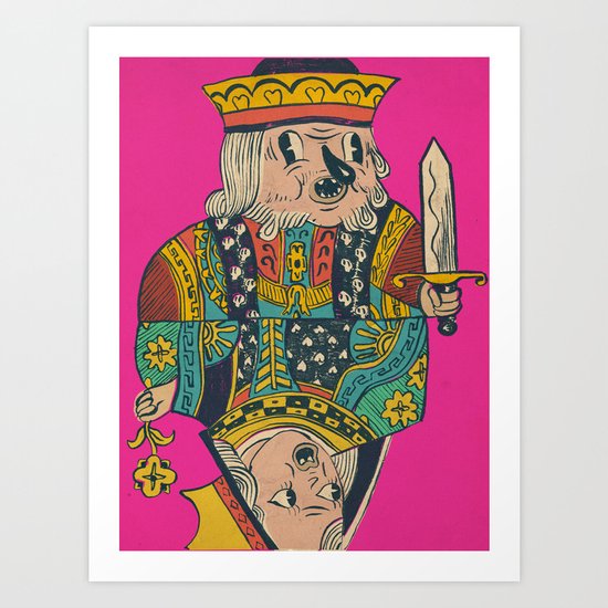 king n queen Art Print