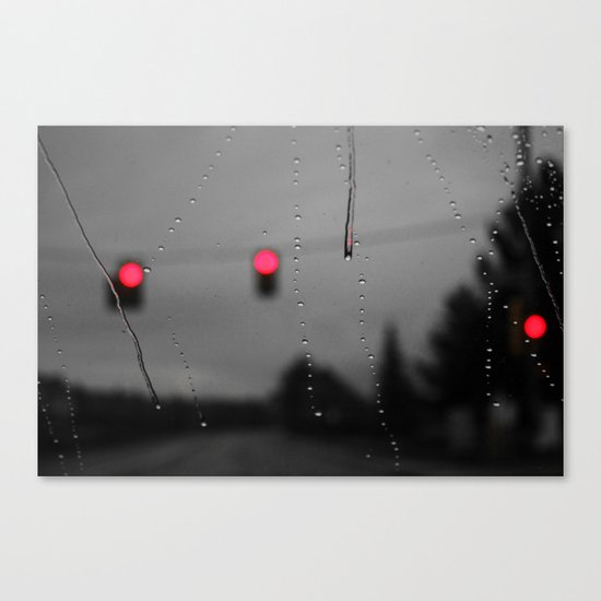 Red Lights Ahead Canvas Print