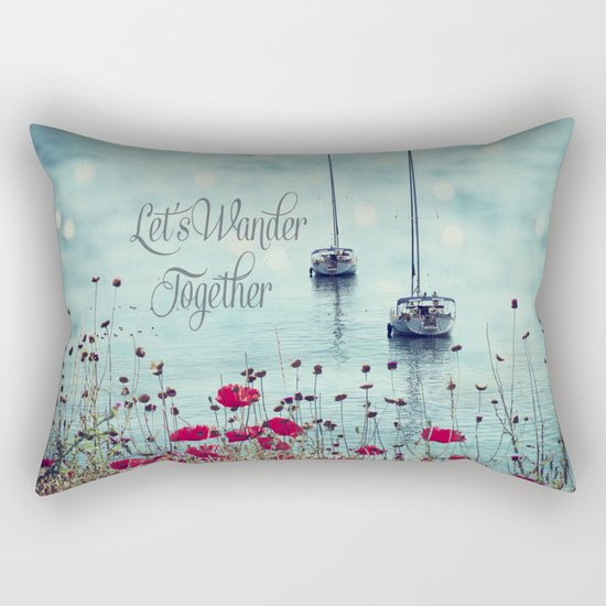 Let's Wander Together Rectangular Pillow