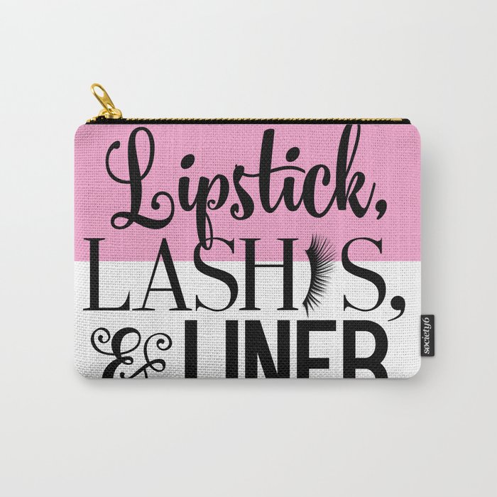Lipstick, Lashes, Liner Carry-All Pouch