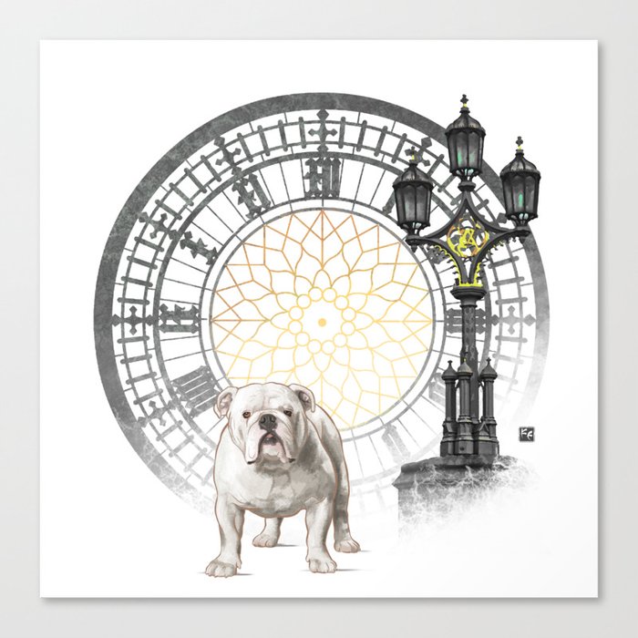 Dog Collection - England - Bulldog (#1) Canvas Print