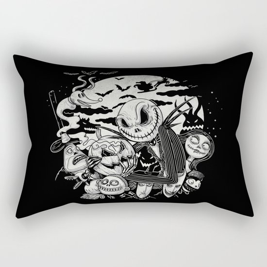 Filling Your Dreams to the Brim with Fright Rectangular Pillow