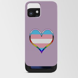 Trans Pride Heart iPhone Card Case