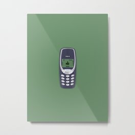 002 Metal Print | 3310, Emoji, Graphicdesign, Nokia 