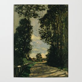 Claude Monet - Walk (Road of the Farm Saint-Siméon) Poster