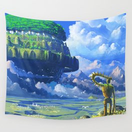 Castle in the sky Wall Tapestry