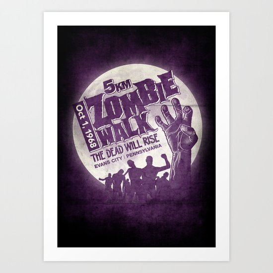 Zombie Walk Art Print