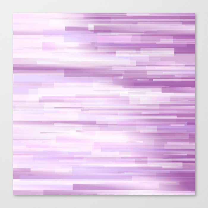 Purple Gradient Striped Pattern Canvas Print