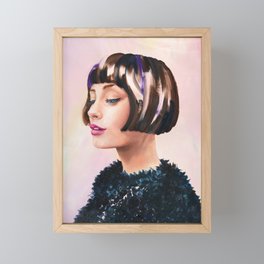 The French Girl / Femme Française Framed Mini Art Print