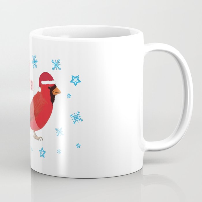 Happy Holidays Cardinal Coffee Mug
