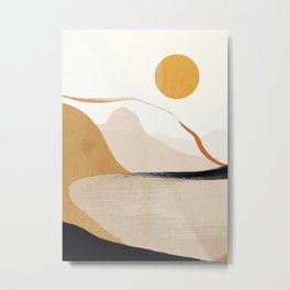 Minimal Abstract Art Landscape 31 Metal Print
