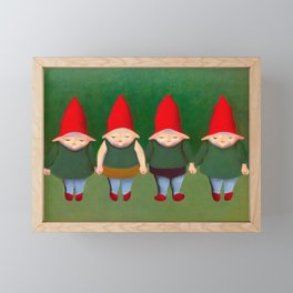 Gnomes in the Garden Framed Mini Art Print